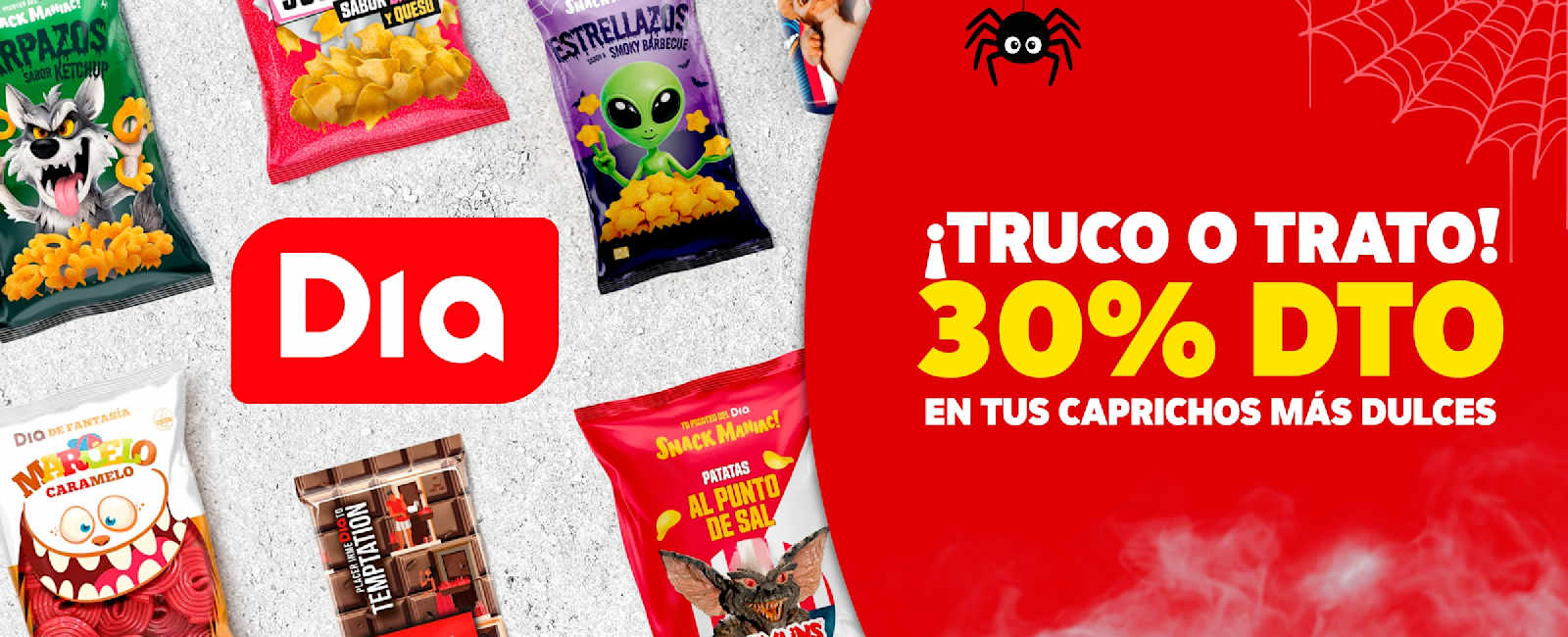 truco o trato 30% dto en tus caprichos mas dulces