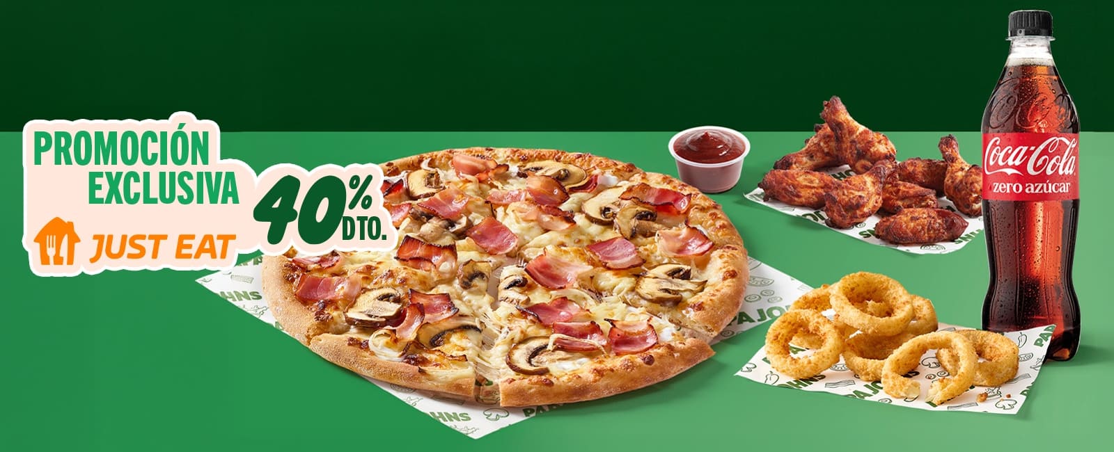 Promoción exclusiva Just Eat 40% dto.