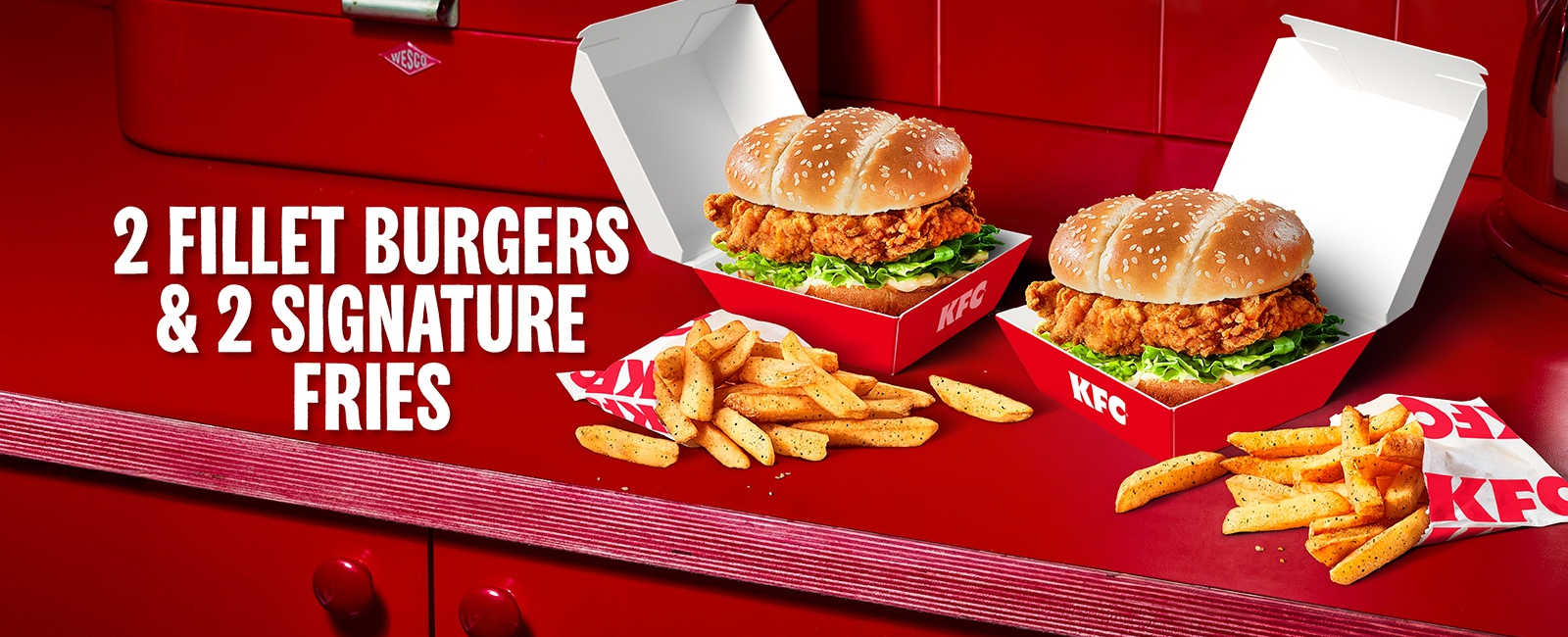 2 Fillet Burgers & 2 Signature Fries