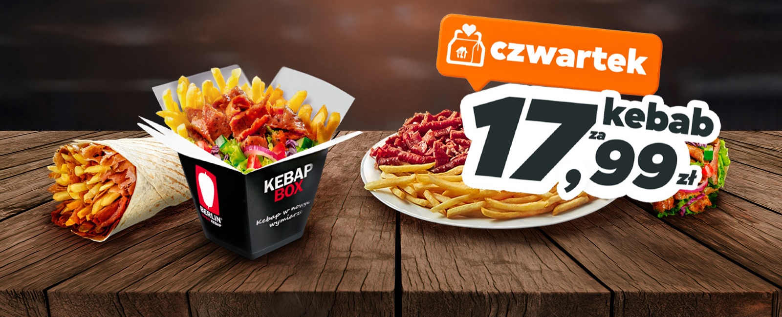 czwartek 17,99 kebab
