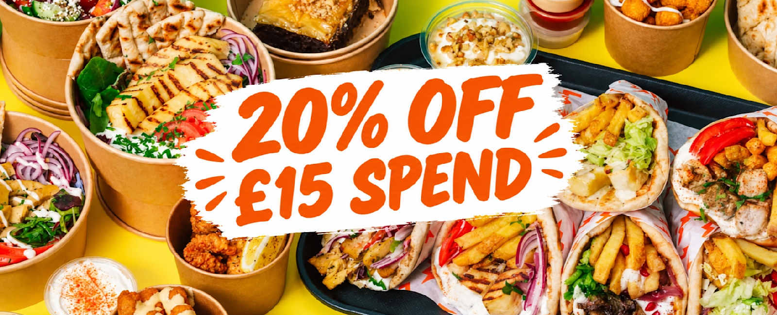 20% off a £15 spend