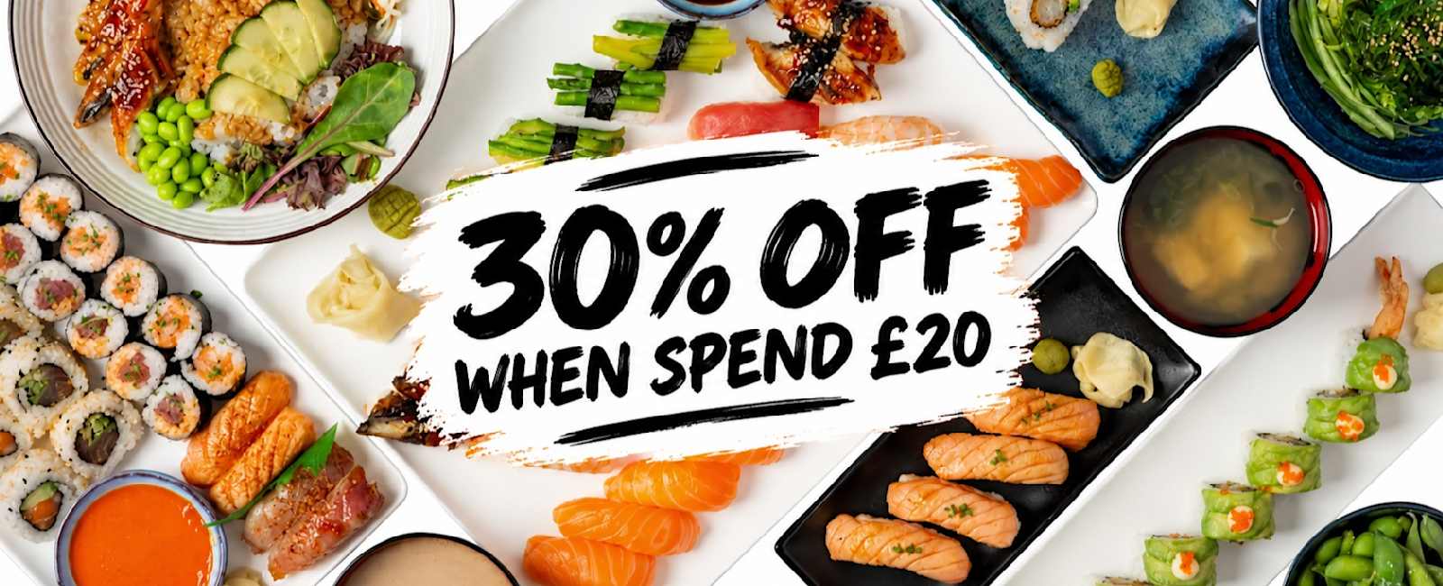 30% off £20 spend