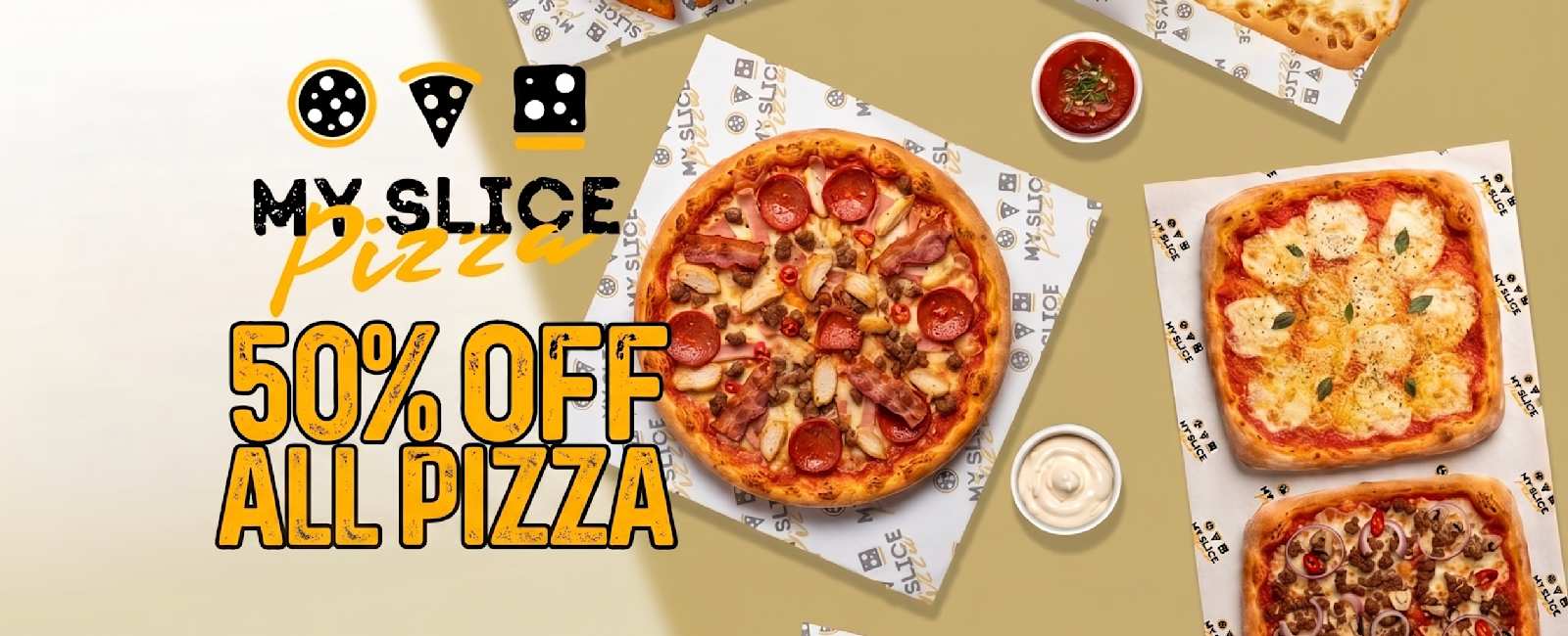 50% iff all pizza