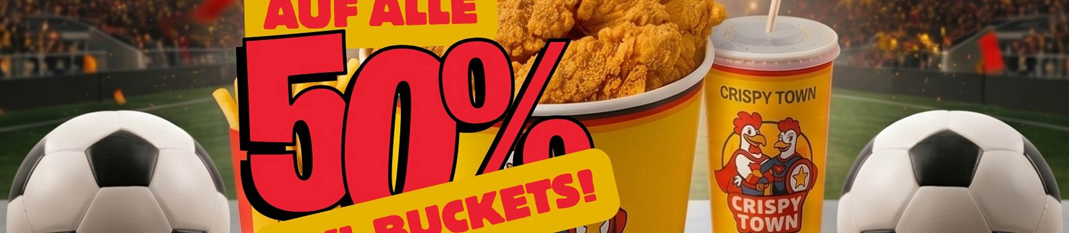 auf alle 50% XXL buckets