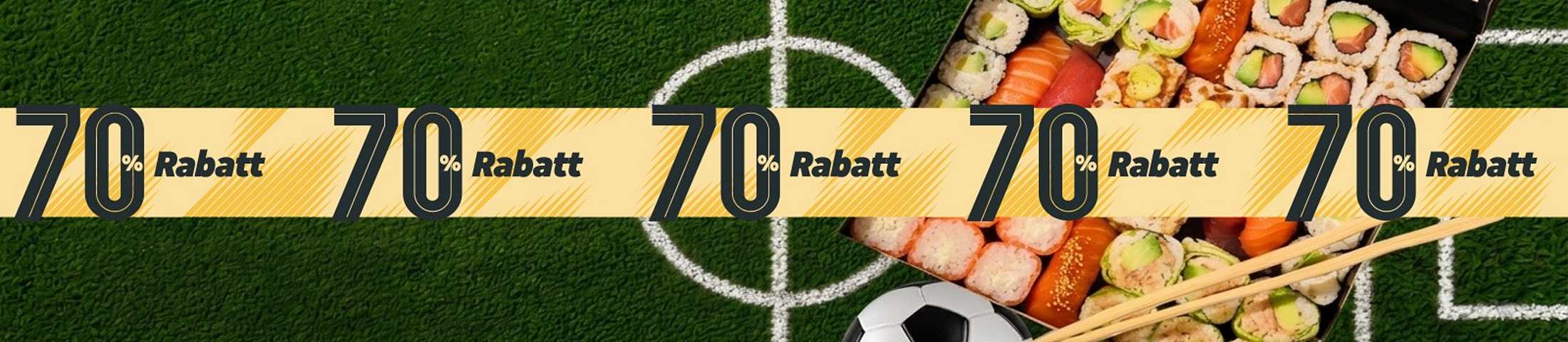 70% rabatt
