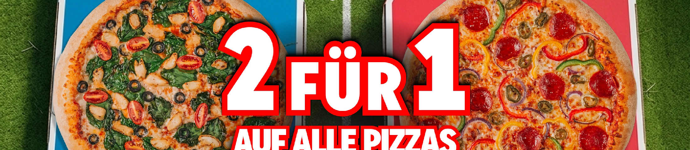 2 fur 1 auf alle pizzas