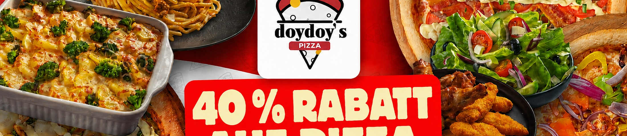 40% Rabatt auf Pizza