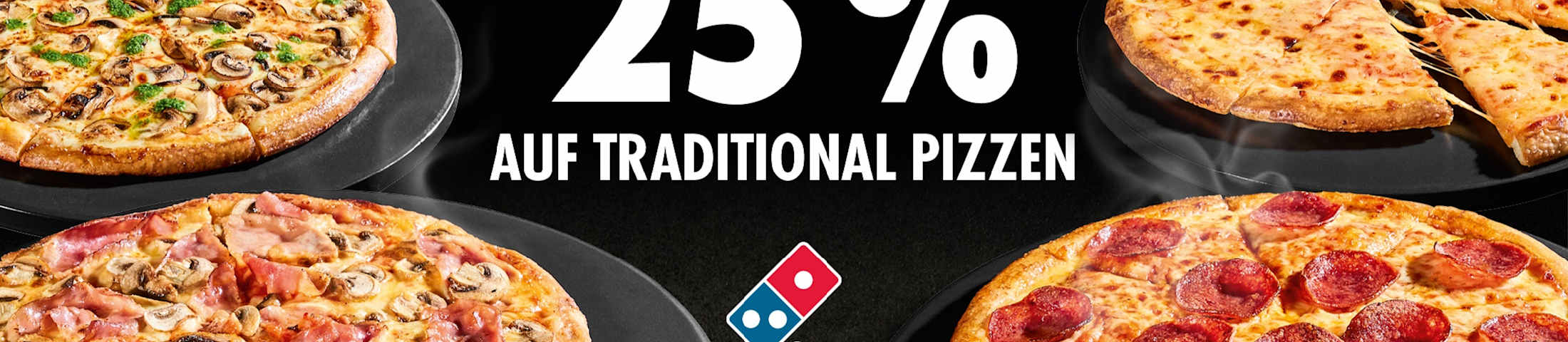 25% auf Traditional Pizzen