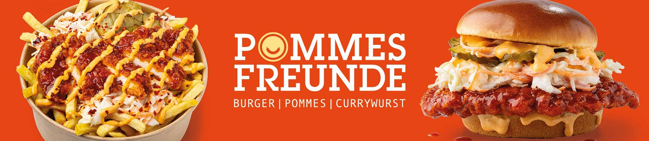 Pommes Freunde - burger, pommes, currywurst