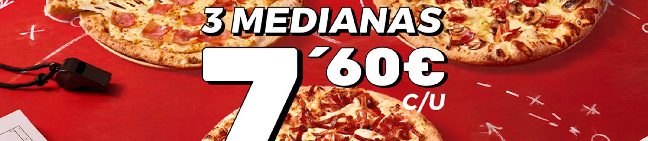 3 medianas 7,60€ c/u