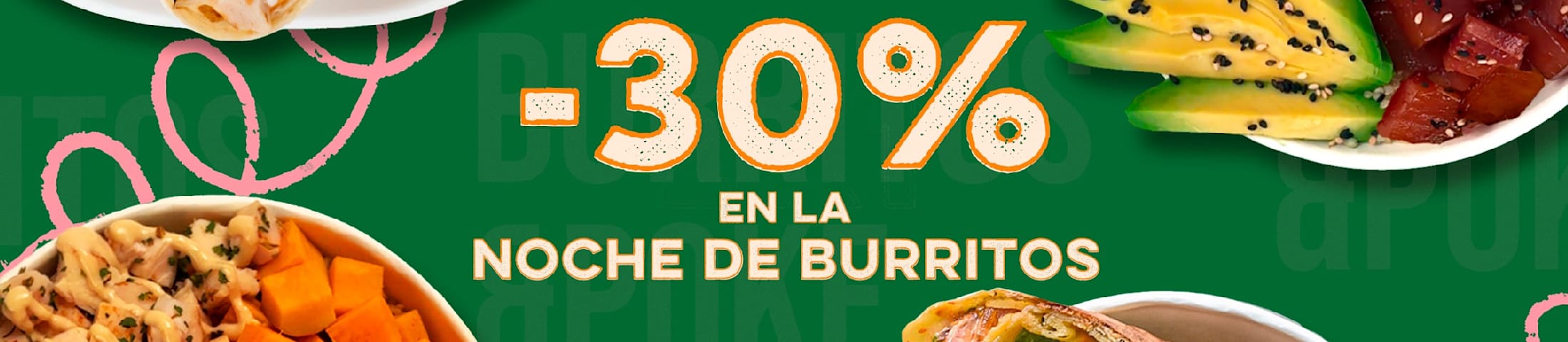 -30% en la noche de burritos
