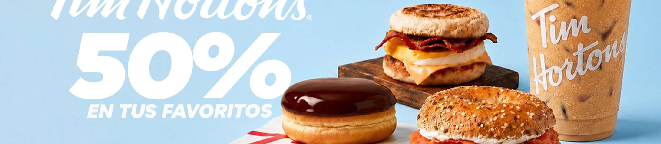 Tim Hortons 50% en tus favoritos