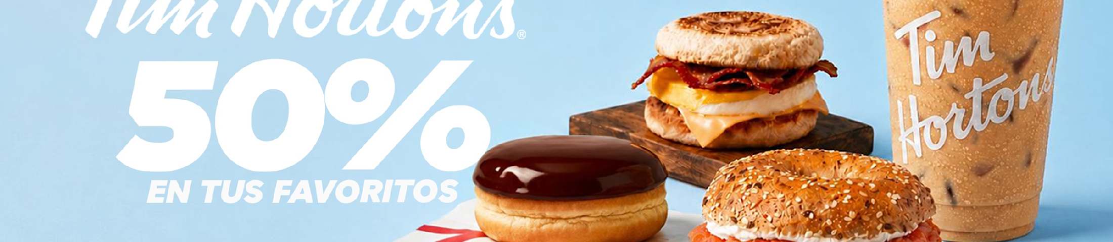 Tim Hortons 50% en tus favoritos