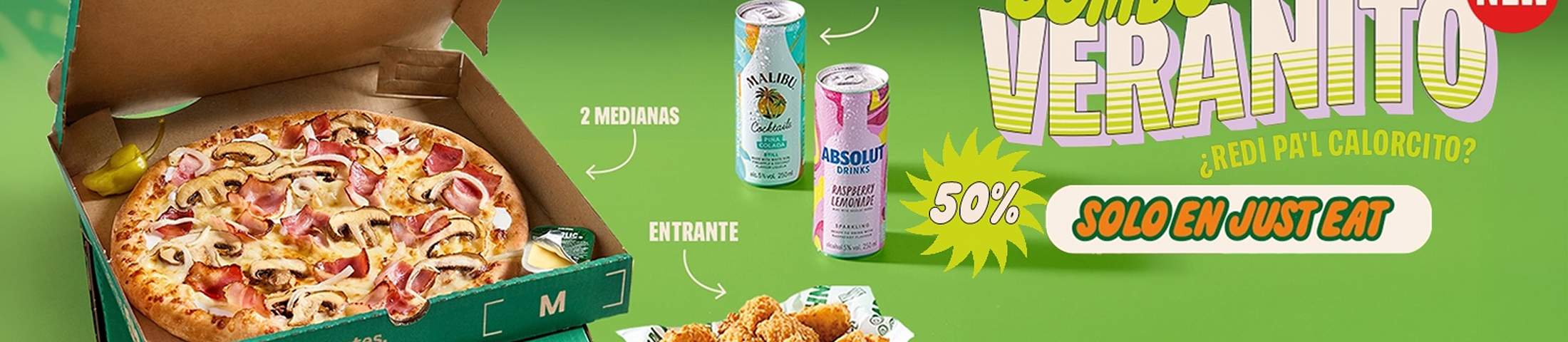 COMBO VERANITO NEW ¿REDI PA'L CALORCITO? 50% SOLO EN JUST EAT