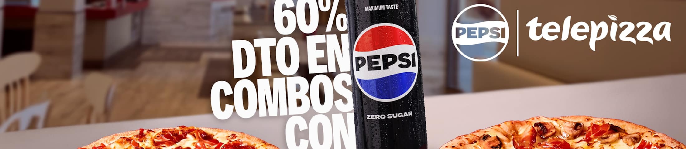 60% dto en combos con Pepsi