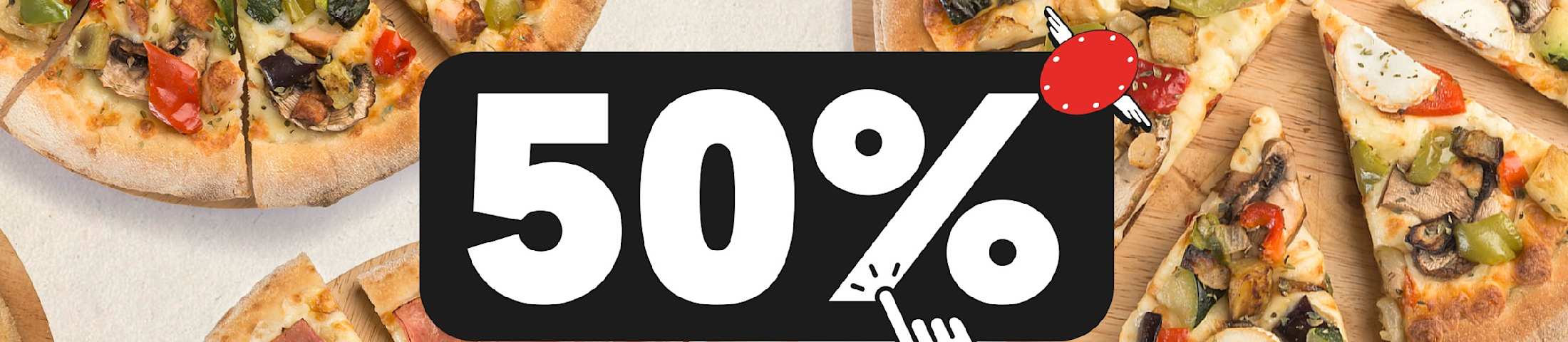 Pizza Móvil 50%