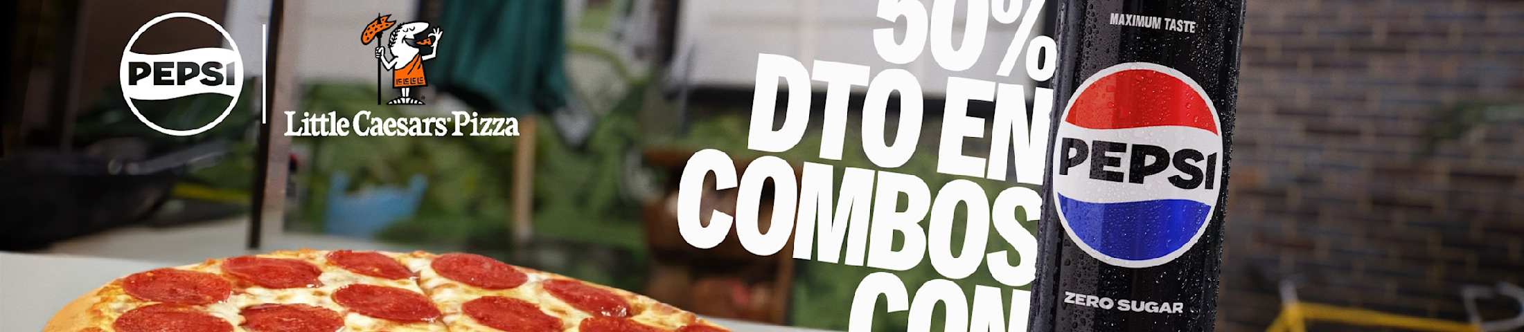 50% dto en combos con Pepsi