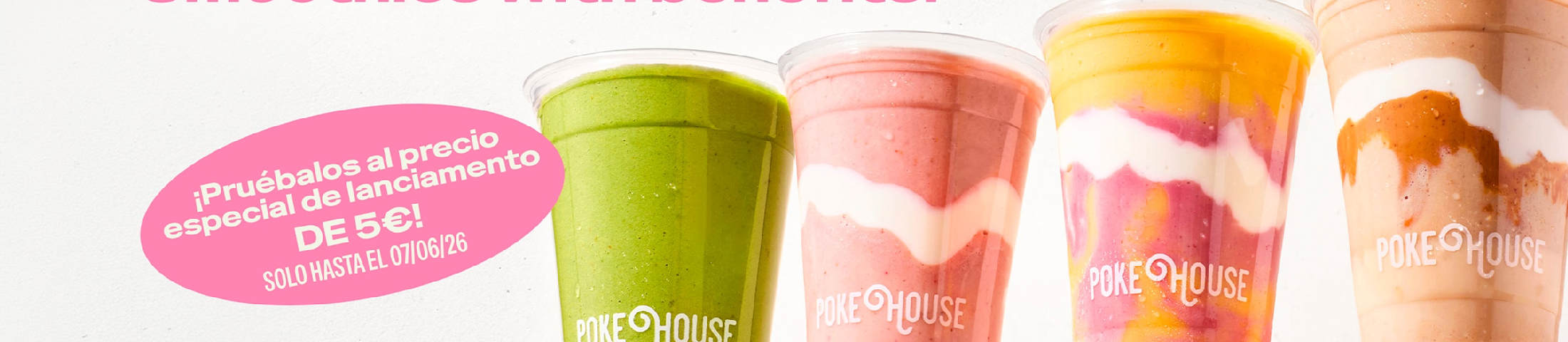 Smoothies with benefits. ¡Pruébalos al precios especial de lanciamento de 5€! SOLO HASTA EL 07/06/2026