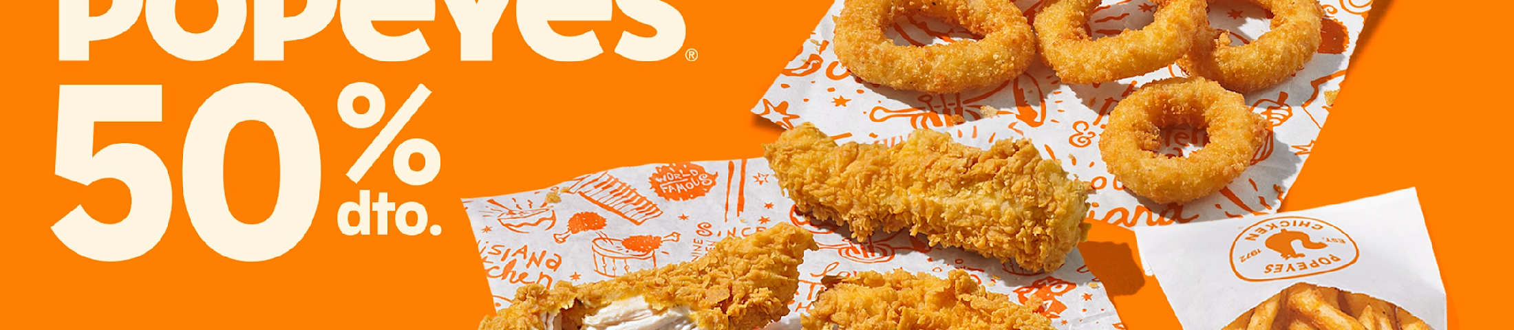 Popeyes 50%