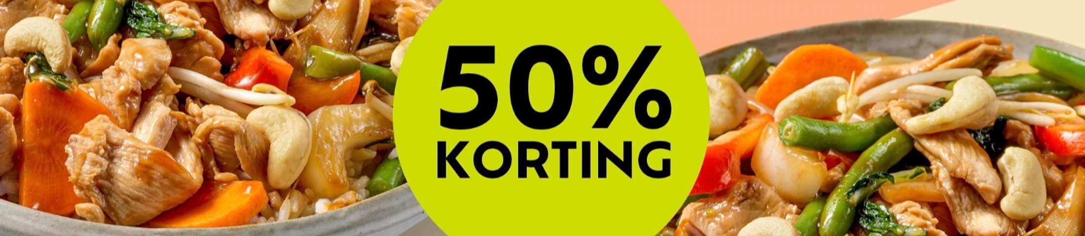 50% korting