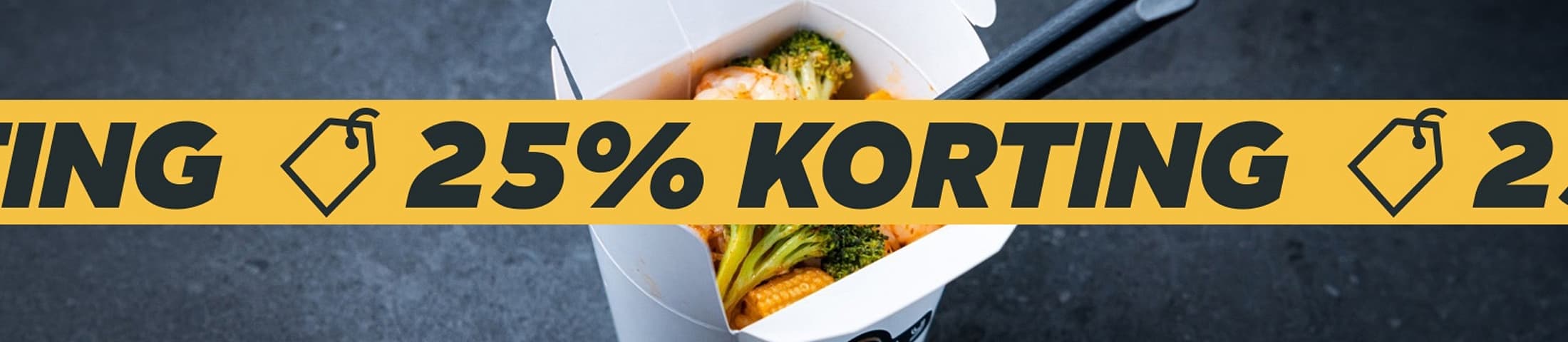 25% korting