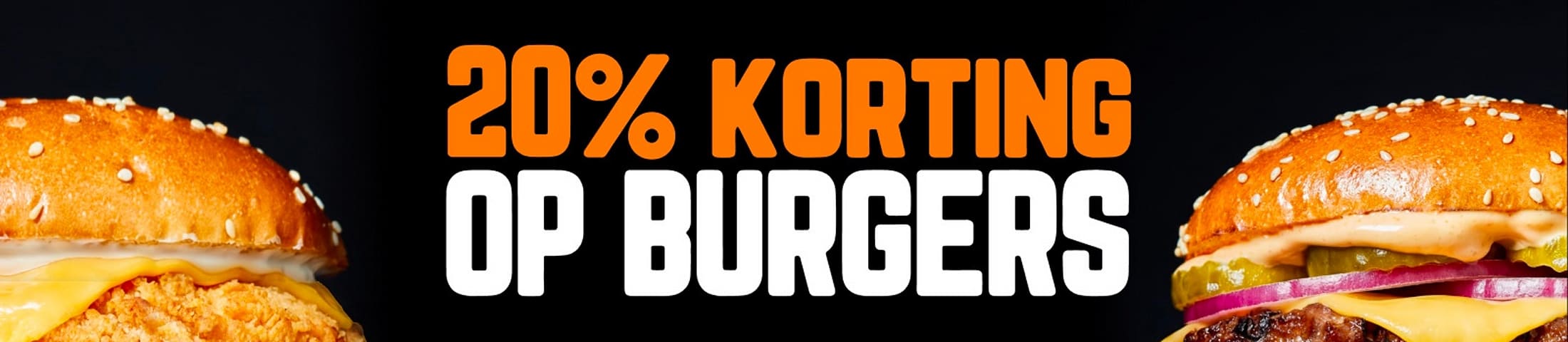 20% korting op burgers