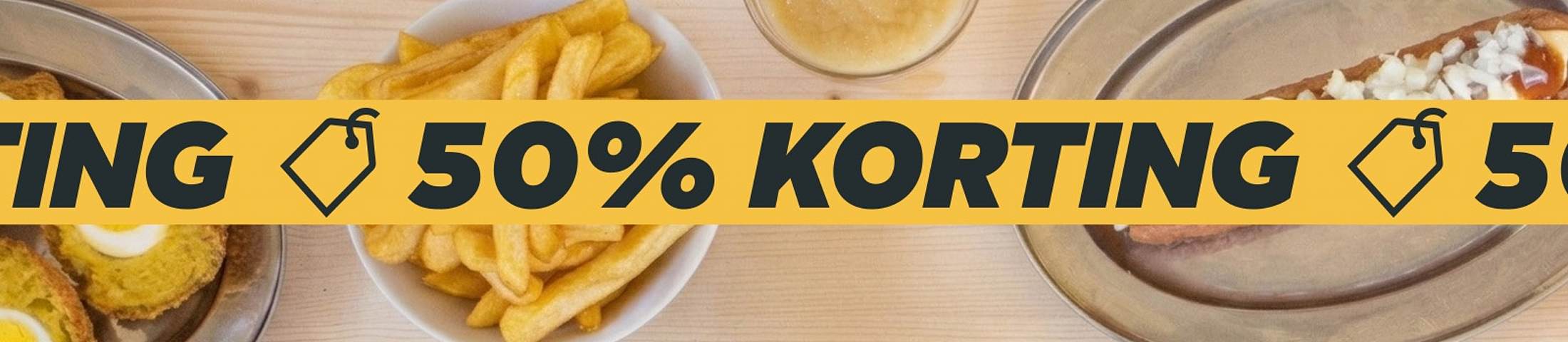 50% KORTING