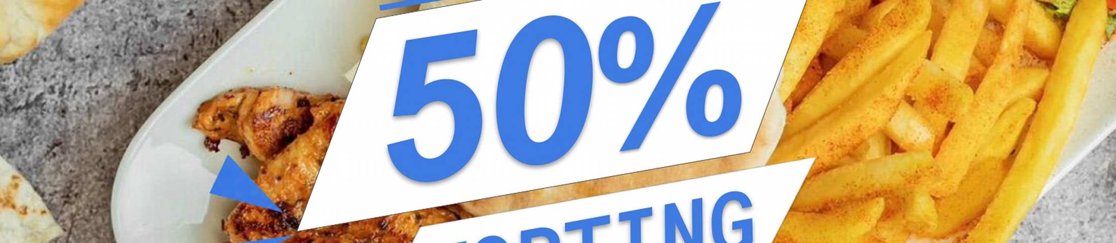 50% korting