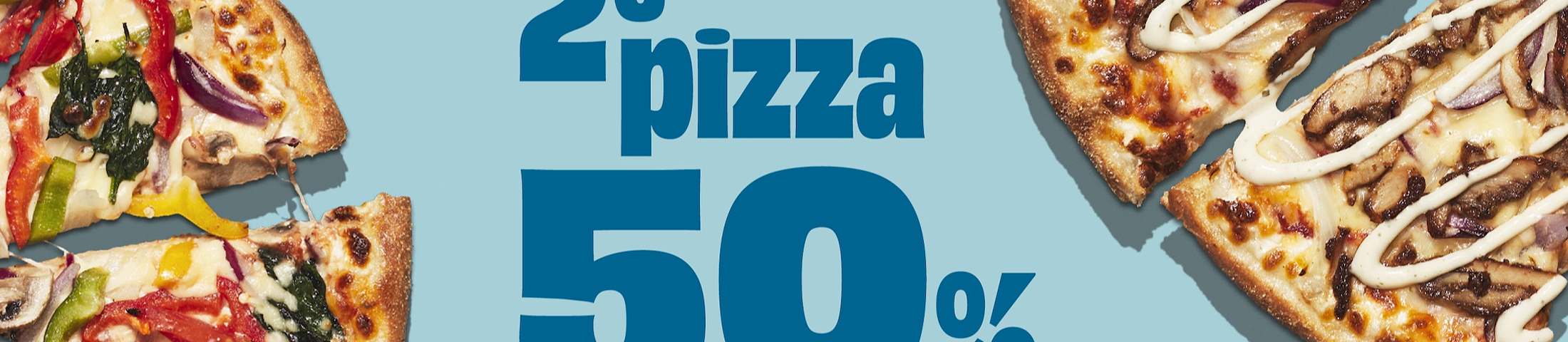 2e pizza 50%
