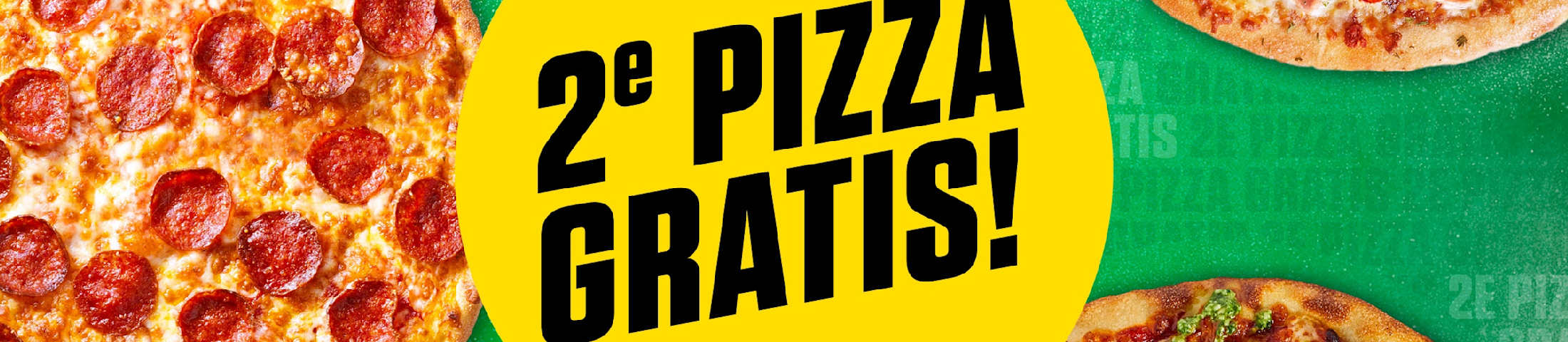 TWEEDE PIZZA GRATIS