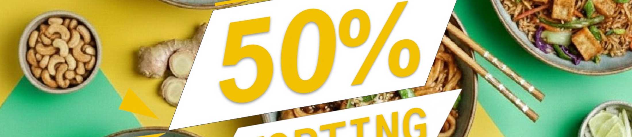 50% korting