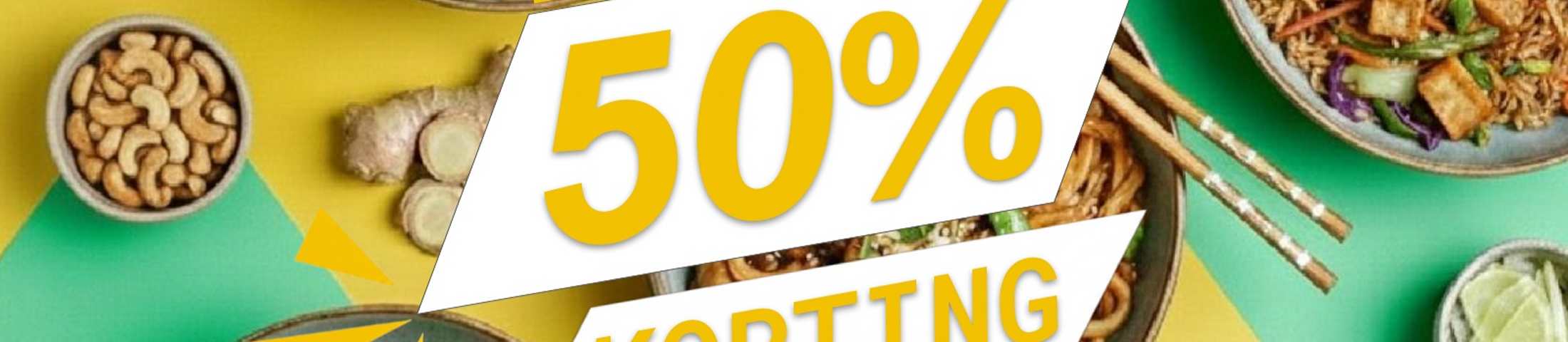 50% korting
