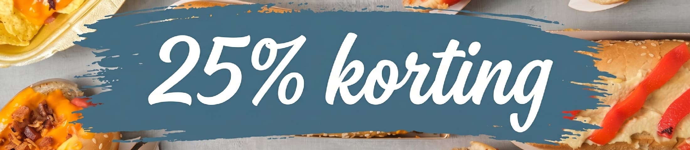 25% korting