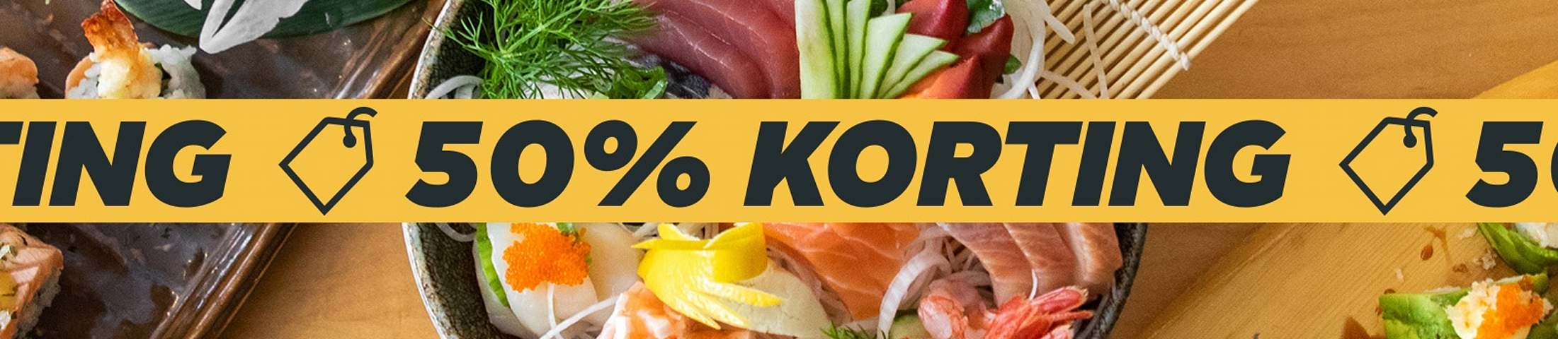 50% korting