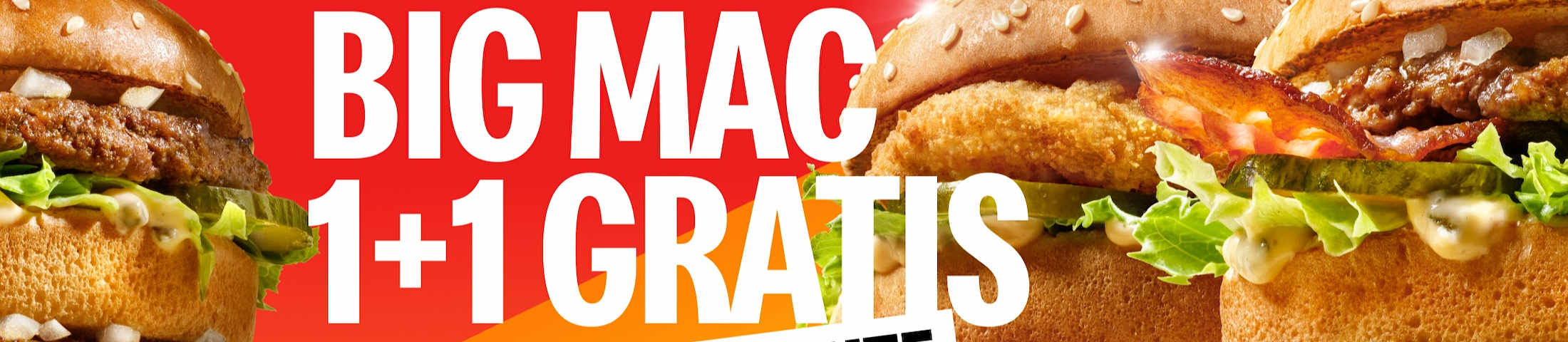 big mac 1+1 gratis naar keuze