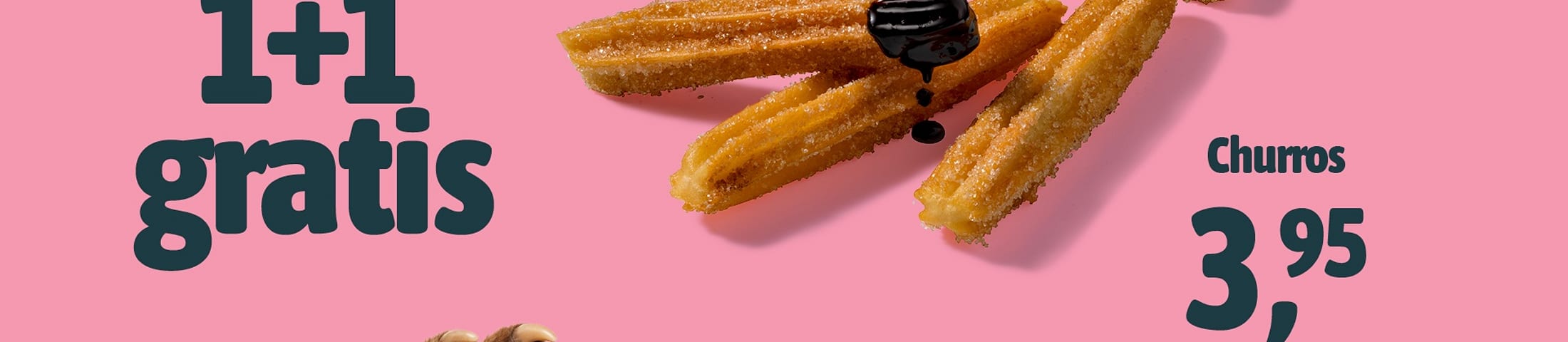 1+1 gratis churros