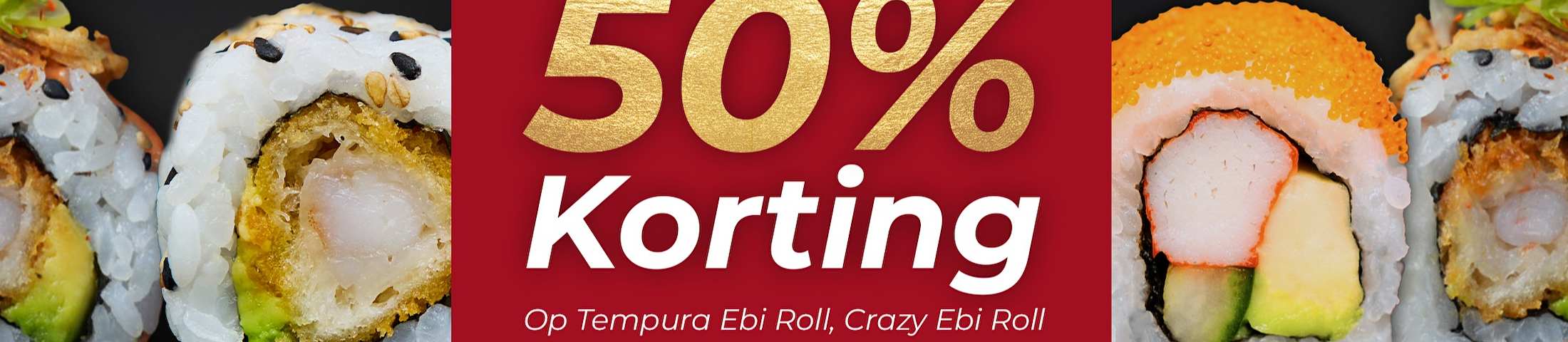 50% korting