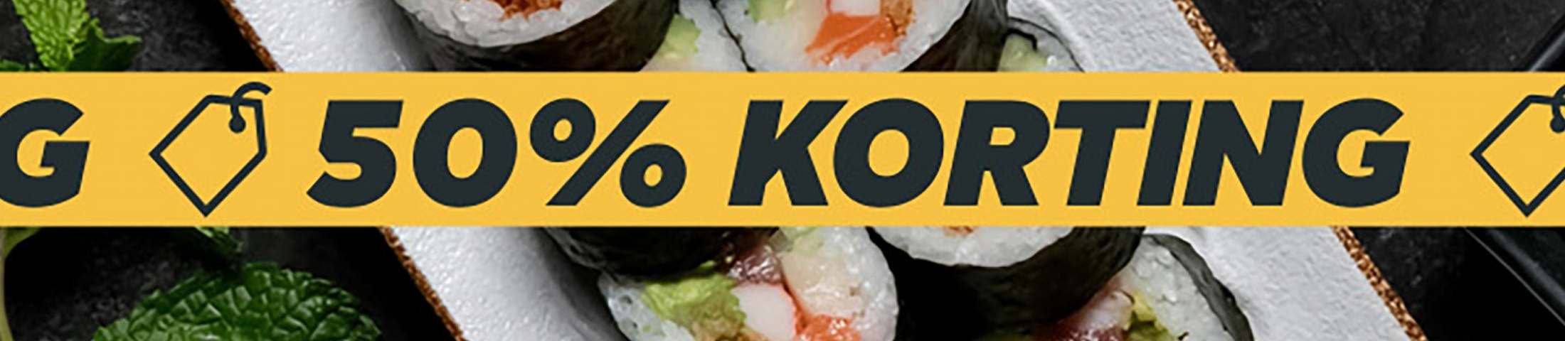 50% korting