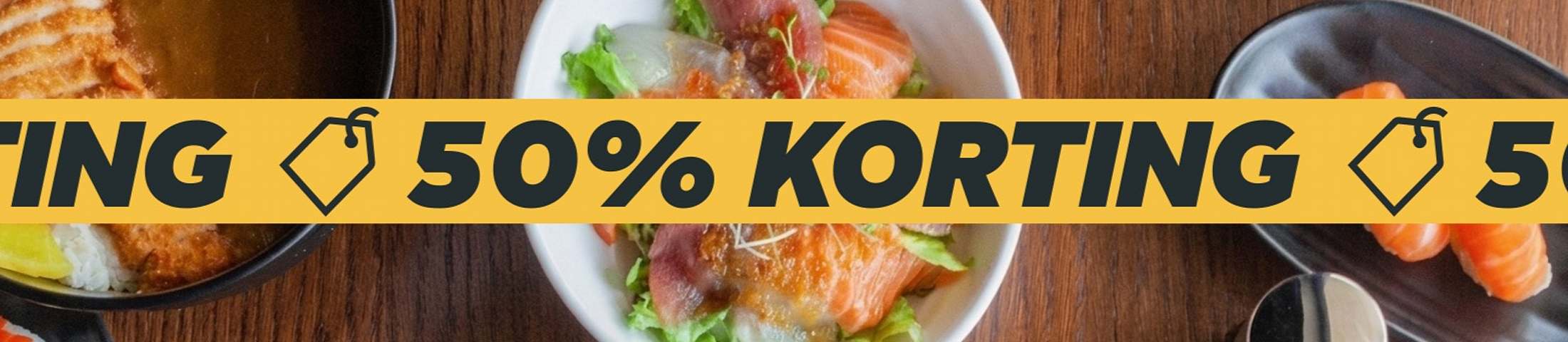 50% KORTING