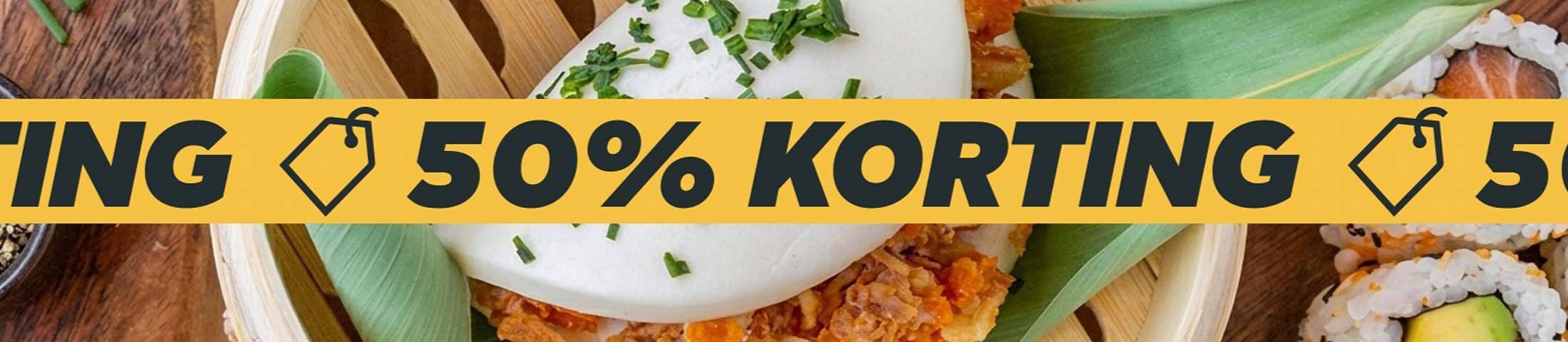 50% KORTING