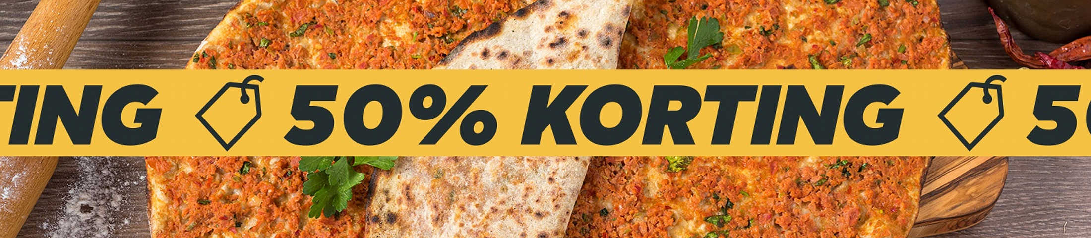 50% korting