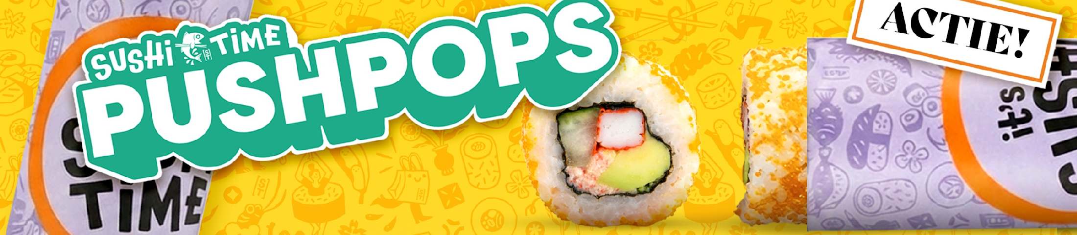 Sushi time pushpops actie