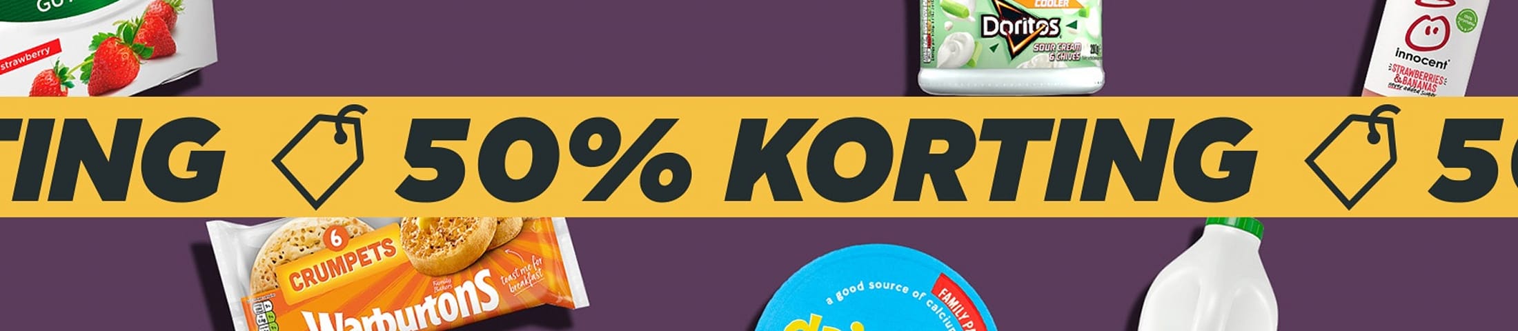 50% korting