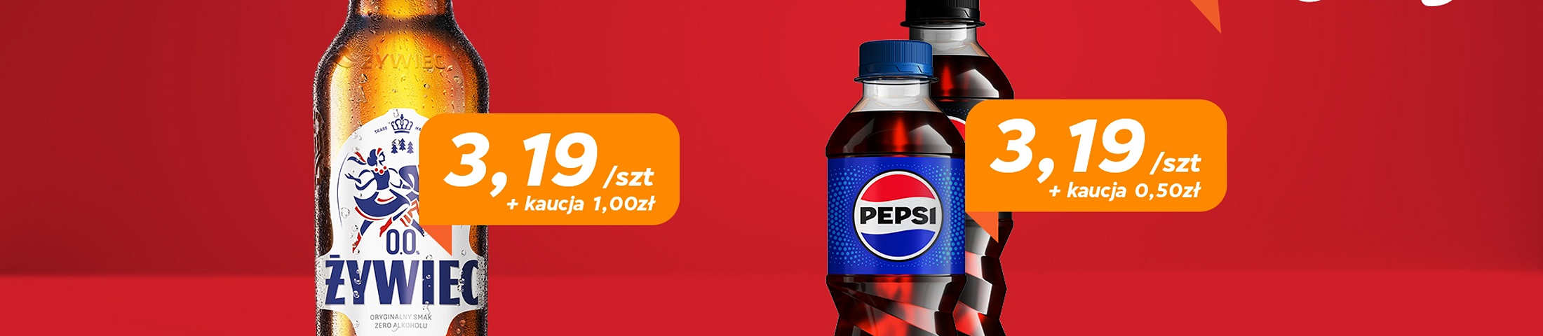 Super Ceny. 3,19/szt + kaucja 1,00zł. 3,19/szt + kaucja 0,50zł. Wielbłąd alkohole