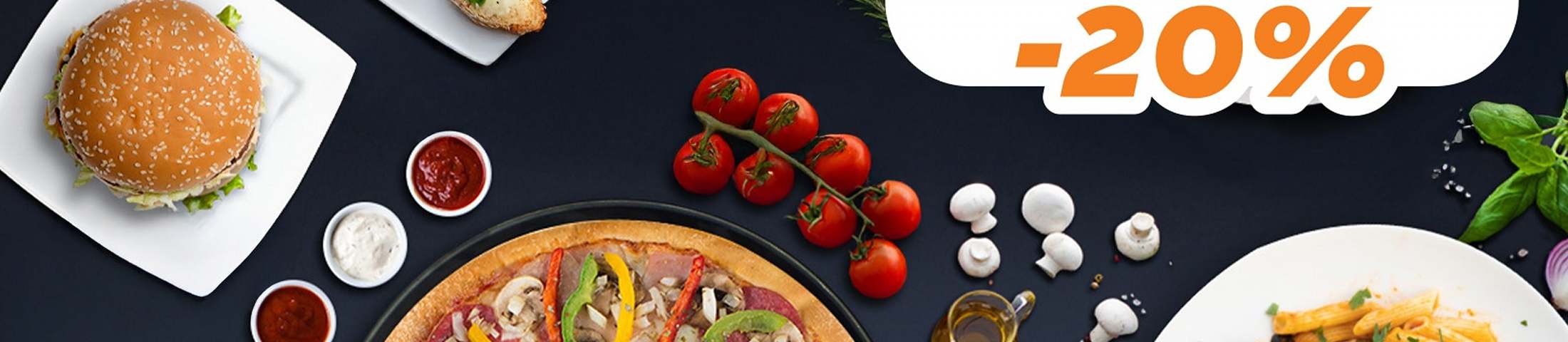 Pizza pół na pół -20%