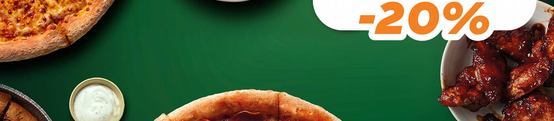 Pizza pół na pół -20%
