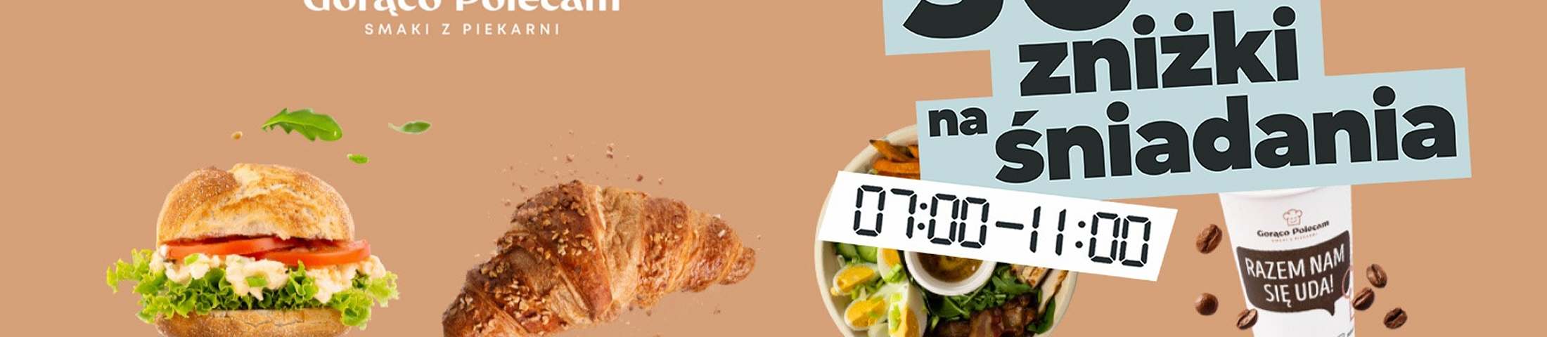 50% zniżki na śniadania 7:00-11:00