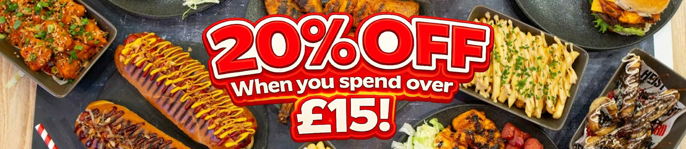 20% off when you spend over £15
