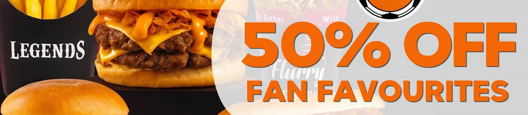 half price champions 50% off fan favourites