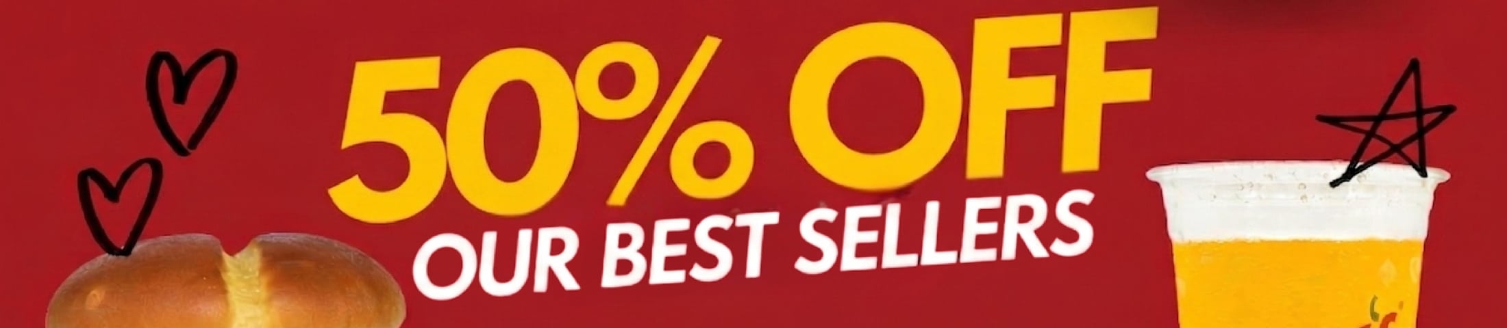 50% off our best sellers